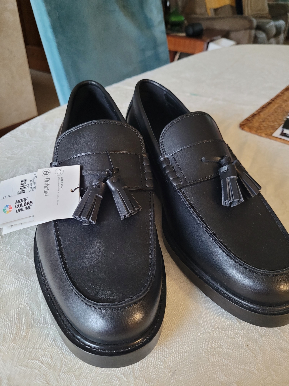 Zara Men's Black Tassel Slip-On Loafers